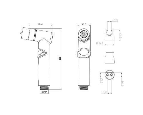 Гигиенический душ Lemark LM8088С Хром