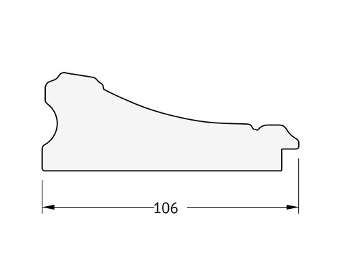 Зеркало Evoform Exclusive 90х60 BY 3424 с фацетом в багетной раме - Барокко серебро 106 мм