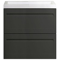 Тумба под раковину Art&Max AM-Platino-580-2C-SO-GM подвесная Серый матовый