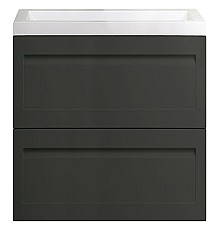 Тумба под раковину Art&Max AM-Platino-580-2C-SO-GM подвесная Серый матовый