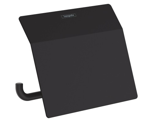 Держатель туалетной бумаги Hansgrohe AddStoris 41753670 с крышкой Черный матовый