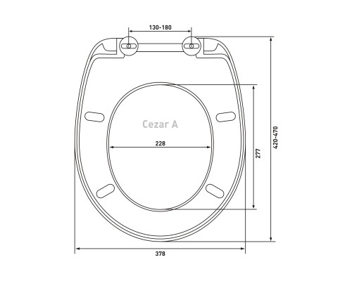 Сиденье для унитаза BERGES Cezar A