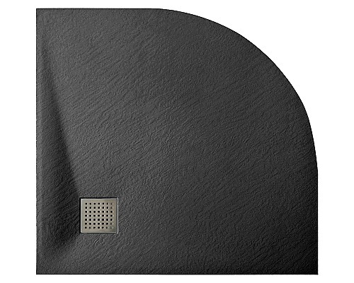 Душевой поддон из стеклопластика WasserKRAFT Elbe 90х90 74T01 Черный матовый