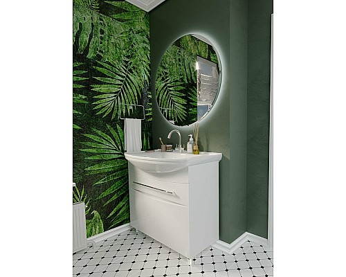 Тумба под раковину 1MarKa Lina New 85Н У94493 Белый глянец