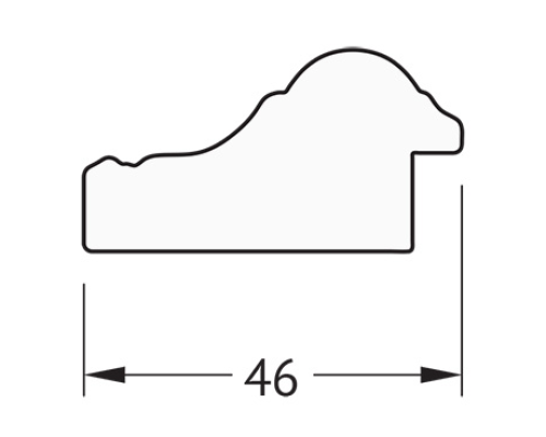 Зеркало Evoform Definite 142х52 BY 1067 в багетной раме - Бусы золотые 46 мм