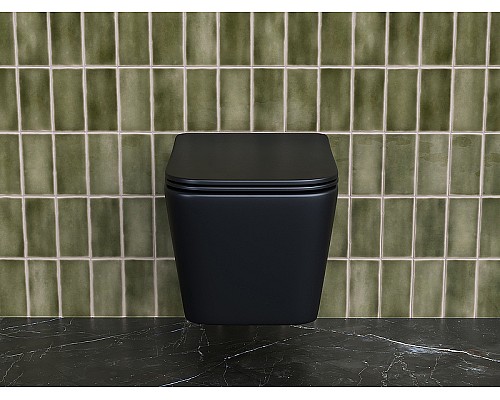 Унитаз Ceramica Nova Metric CN3007MB подвесной Черный матовый с сиденьем Микролифт