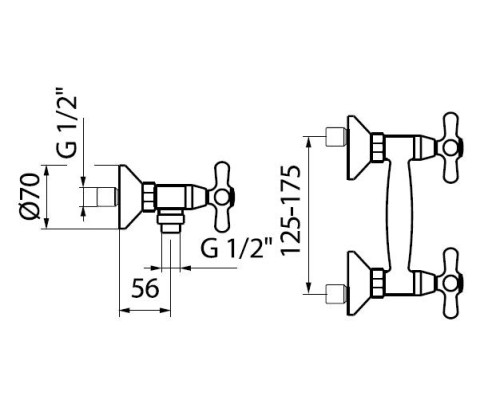 Смеситель для душа Webert Armony AM760102010, золото