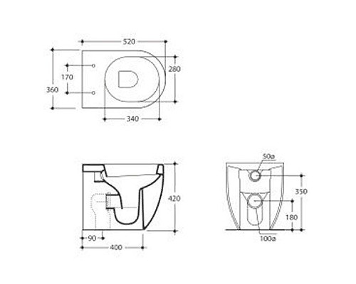 Сливной бачок Kerasan Ego / Flo 2481K1
