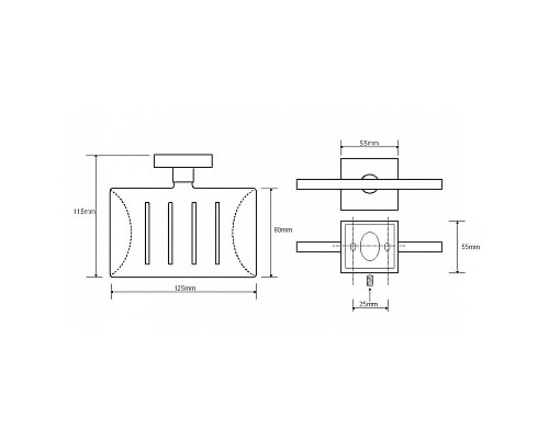 Прямоугольная мыльница Bemeta 132208082