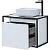 Тумба под раковину Aquanet Nova Lite Loft 75R 261649 подвесная Белый глянец