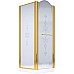 Душевой уголок Migliore Diadema 90x90 R 22684 профиль Золото стекло матовое с декором