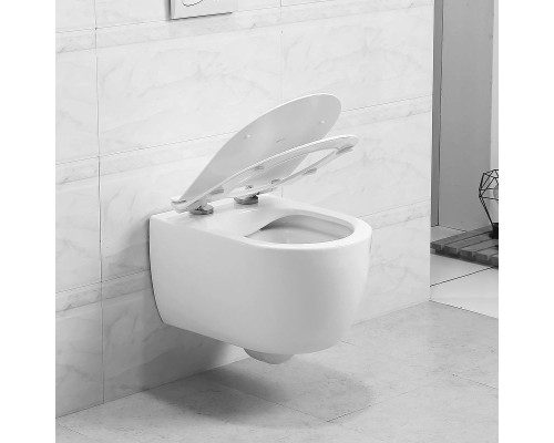 Унитаз Art&Max Bologna AM211CHR подвесной без сиденья