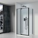 Душевой уголок Black&White Stellar Wind S812 BC 100x100 Черный матовый