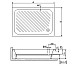 Акриловый поддон для душа RGW Acrylic B/CL-S 120x80 16180282-51 Белый