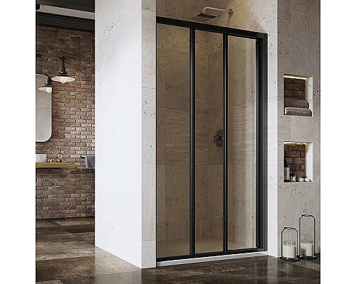 Душевая дверь Ravak Supernova ASDP3-110 00VD03R2Z1 профиль Черный стекло Transparent