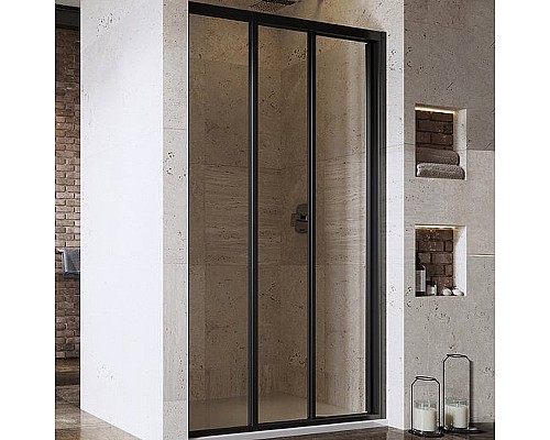 Душевая дверь Ravak Supernova ASDP3-110 00VD03R2Z1 профиль Черный стекло Transparent