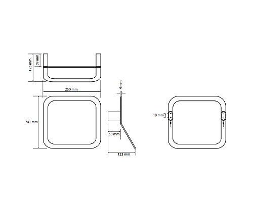 Кольцо для полотенец Bemeta Organic 157104391 Хром