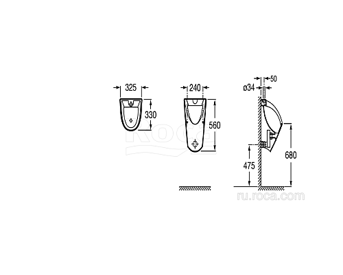 Писсуар Roca Chic 35945L000