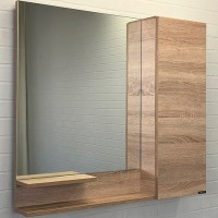 Зеркало со шкафом Comforty Варна 90 R Дуб сонома