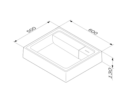 Раковина AM.PM X-Joy 60 M85AWCC0602WG над стиральной машиной Белая
