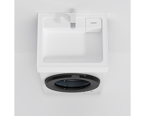 Раковина AM.PM X-Joy 60 M85AWCC0602WG над стиральной машиной Белая