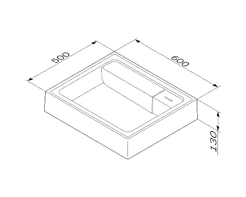 Раковина AM.PM X-Joy 60 M85AWCC0602WG над стиральной машиной Белая
