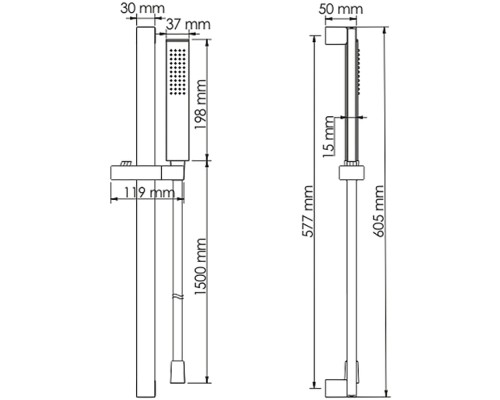 Душевой гарнитур WasserKRAFT A143 Хром