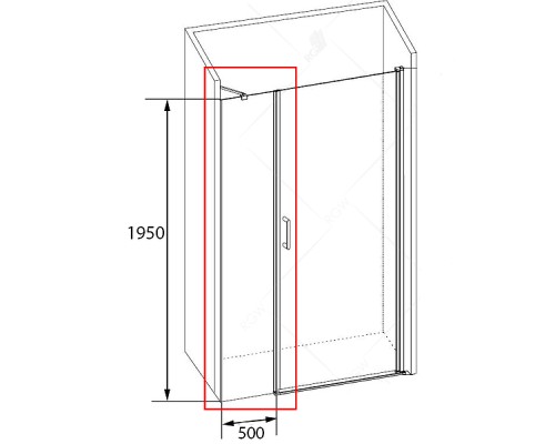 Душевая стенка RGW Z-09 50 06220905-11 профиль Хром стекло прозрачное