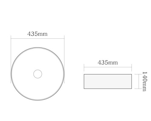 Раковина керамическая накладная SantiLine SL-7003
