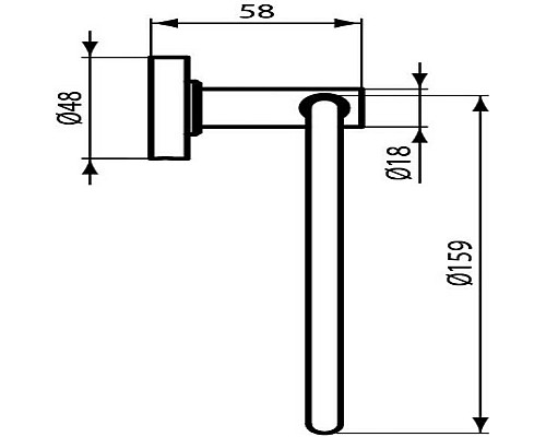 Кольцо для полотенец Ideal Standard IOM A9130XG Черный шелк