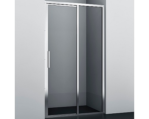 Душевая дверь WasserKRAFT Lopau 120 32S05R профиль Хром стекло прозрачное