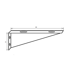 Крепежный набор для прямых столешниц Armadi Art Flat