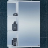 Зеркальный шкаф СанТа Ника 50 R 101085 Белый