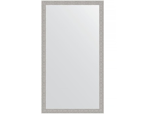 Зеркало Evoform Definite 111х61 BY 3198 в багетной раме - Волна алюминий 46 мм