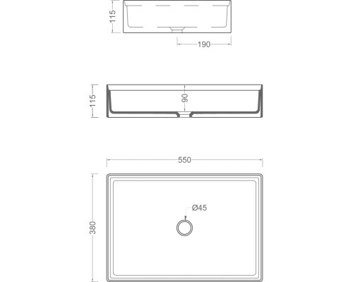 Раковина Artceram Scalino 55 SCL002 12 00 Giallo zinco