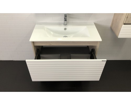 Тумба с раковиной Comforty Страсбург 90 00-00006557 Дуб дымчатый