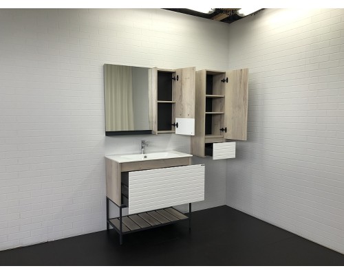 Тумба с раковиной Comforty Страсбург 90 00-00006557 Дуб дымчатый