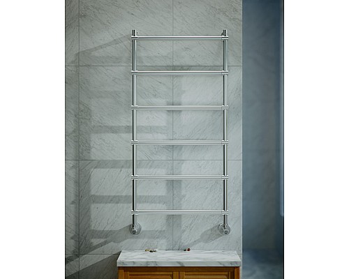 Полотенцесушитель водяной, хром, Margaroli Sole 4424706CRN