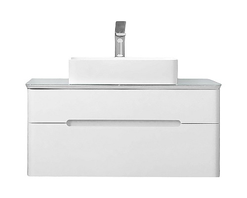 Тумба под раковину Jorno Bosko 100 Bos.01.100/P/W подвесная Белая