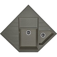 Кухонная мойка Florentina Бомбей-900 20.375.J0900.102 Черная