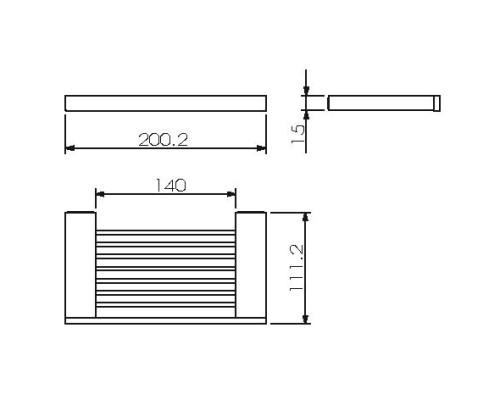 Мыльница хром LANGBERGER 31060A