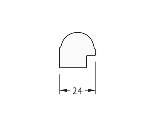 Зеркало Evoform Definite 57х57 BY 0609 в багетной раме - Золотой бамбук 24 мм