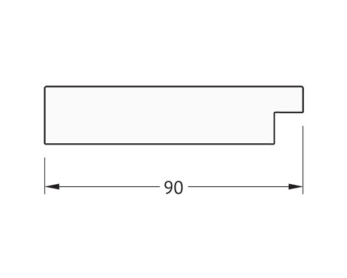 Зеркало Evoform Definite 120х70 BY 3213 в багетной раме - Золотые дюны 90 мм