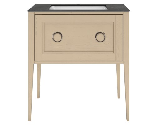 Тумба под раковину Kerama Marazzi PLAZA напольная с ящиком 80, капучино матовая