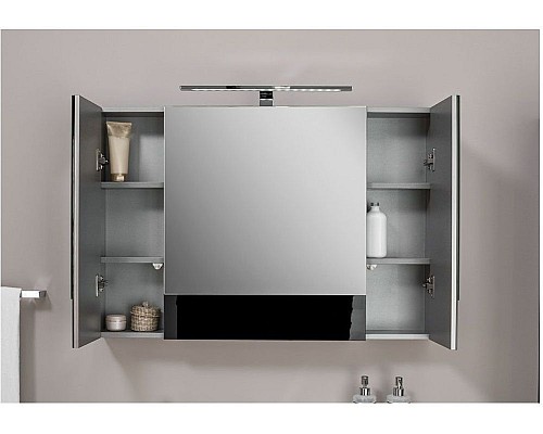Зеркало-шкаф Aquanet Верона 100 черный