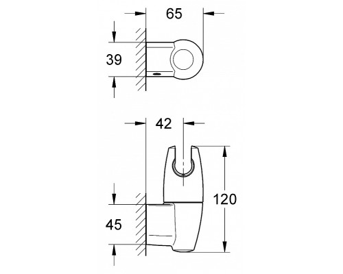 Настенный держатель Grohe