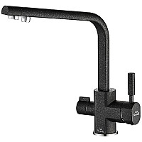 Смеситель для кухни ZorG Steel Hammer SH 909 BLACK CR Черный матовый