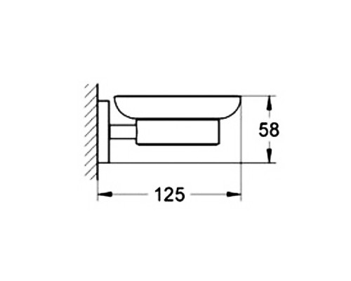Мыльница Grohe Essentials 40444001 Хром