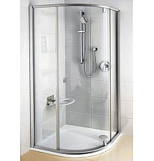 Полукруглая душевая кабина Ravak Pivot 37644100Z1 80 белый прозрачный