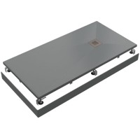 Поддон литьевой Essentia ГРАФИТ 1600x700 GOOD DOOR
